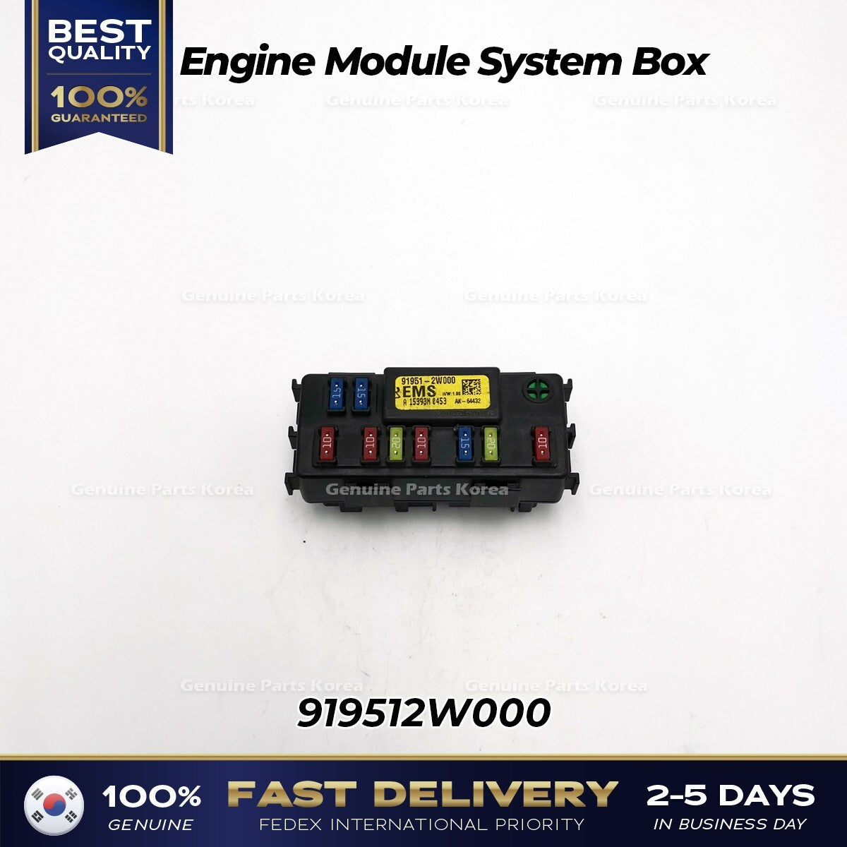 Genuine Engine Module System Box 919512W000 for Hyundai Santa Fe