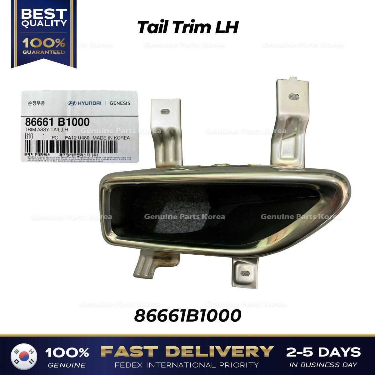 Genuine Tail Trim LH 86661B1000 for Hyundai Genesis G80