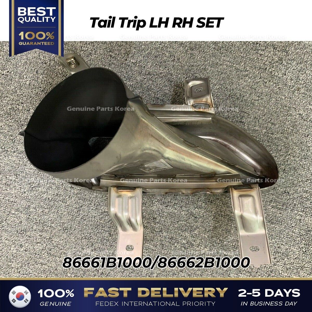 Genuine Tail Trip LH RH SET 86661B1000 86662B1000 for Hyundai Genesis G80
