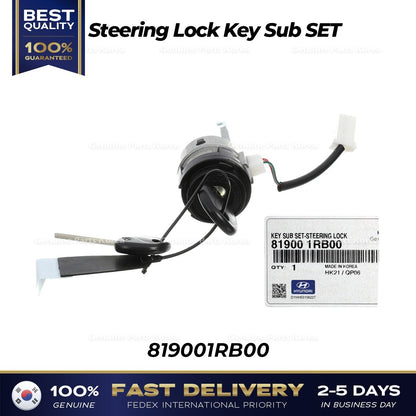 Genuine Steering Lock Key Sub SET 819001RB00 for Hyundai Accent