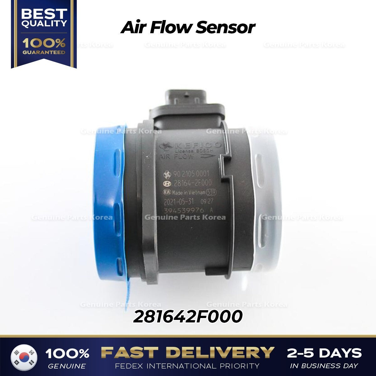 Genuine Air Flow Sensor 281642F000 for Hyundai Santa Fe Kia Sorento