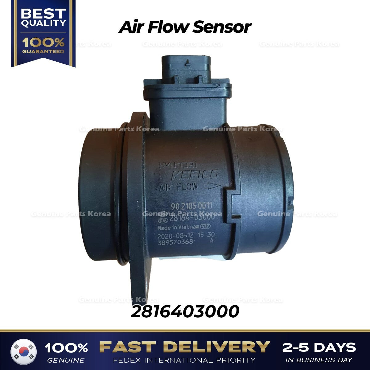 Genuine Air Flow Sensor 2816403000 for Hyundai Ioniq Kia Niro