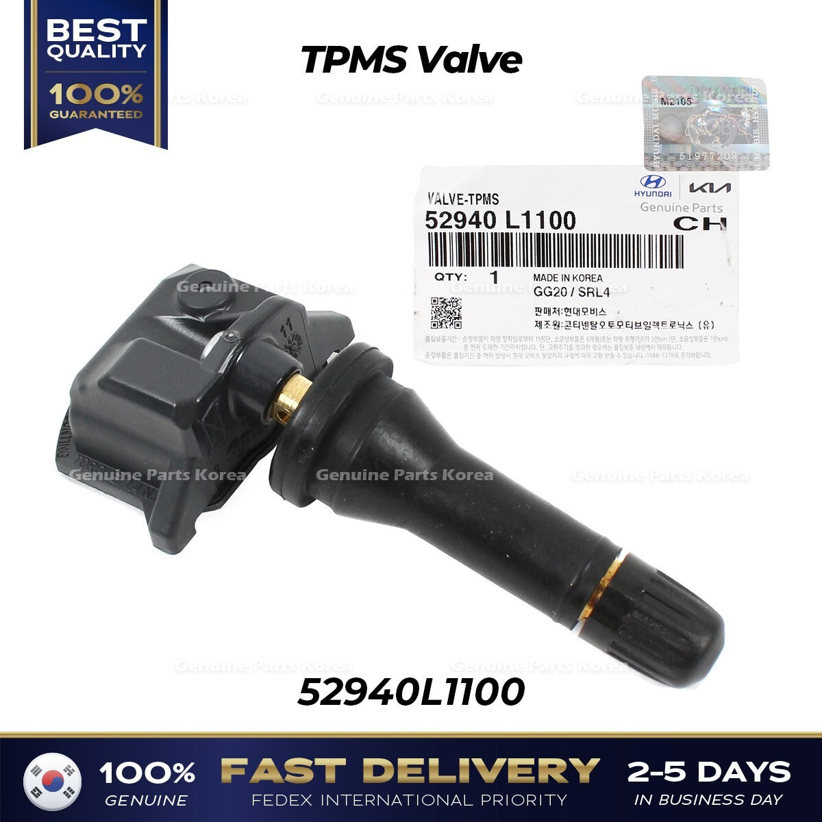 Genuine TPMS Valve 52940L1100 for Hyundai Kia