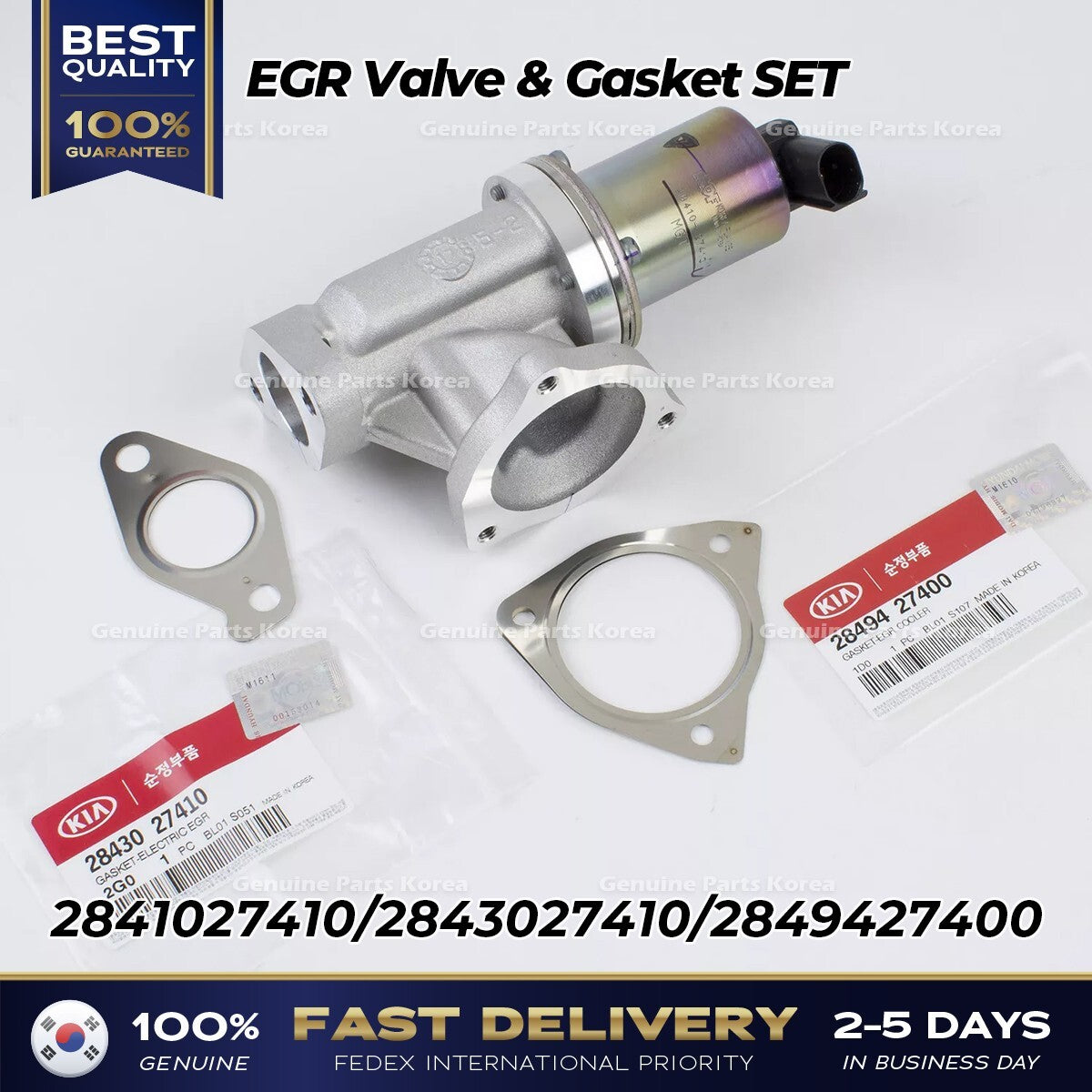 Genuine EGR Valve & Gasket SET 2841027410 for Kia Sportage