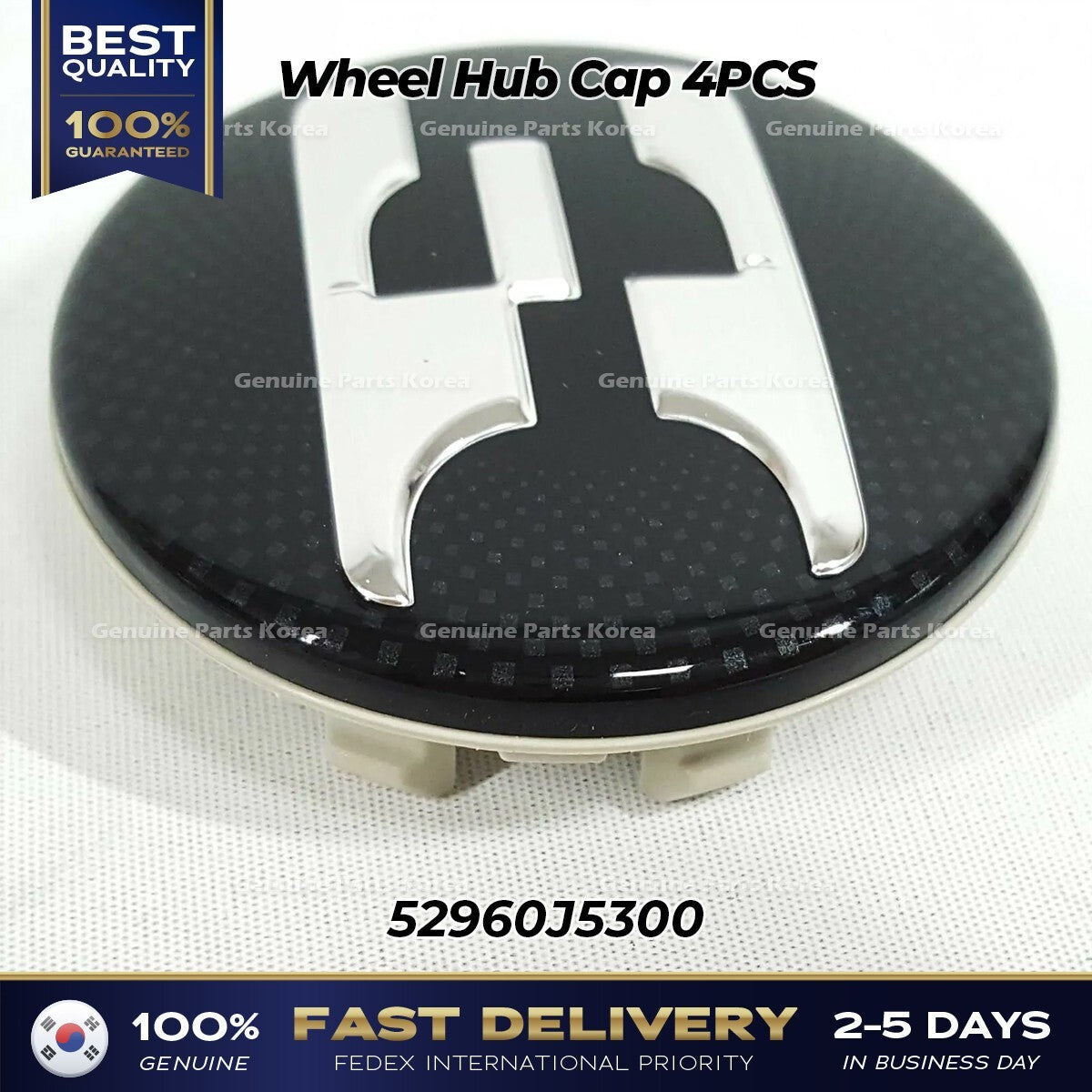 Genuine Wheel Hub Cap 4PCS 52960J5300 for Kia Stinger