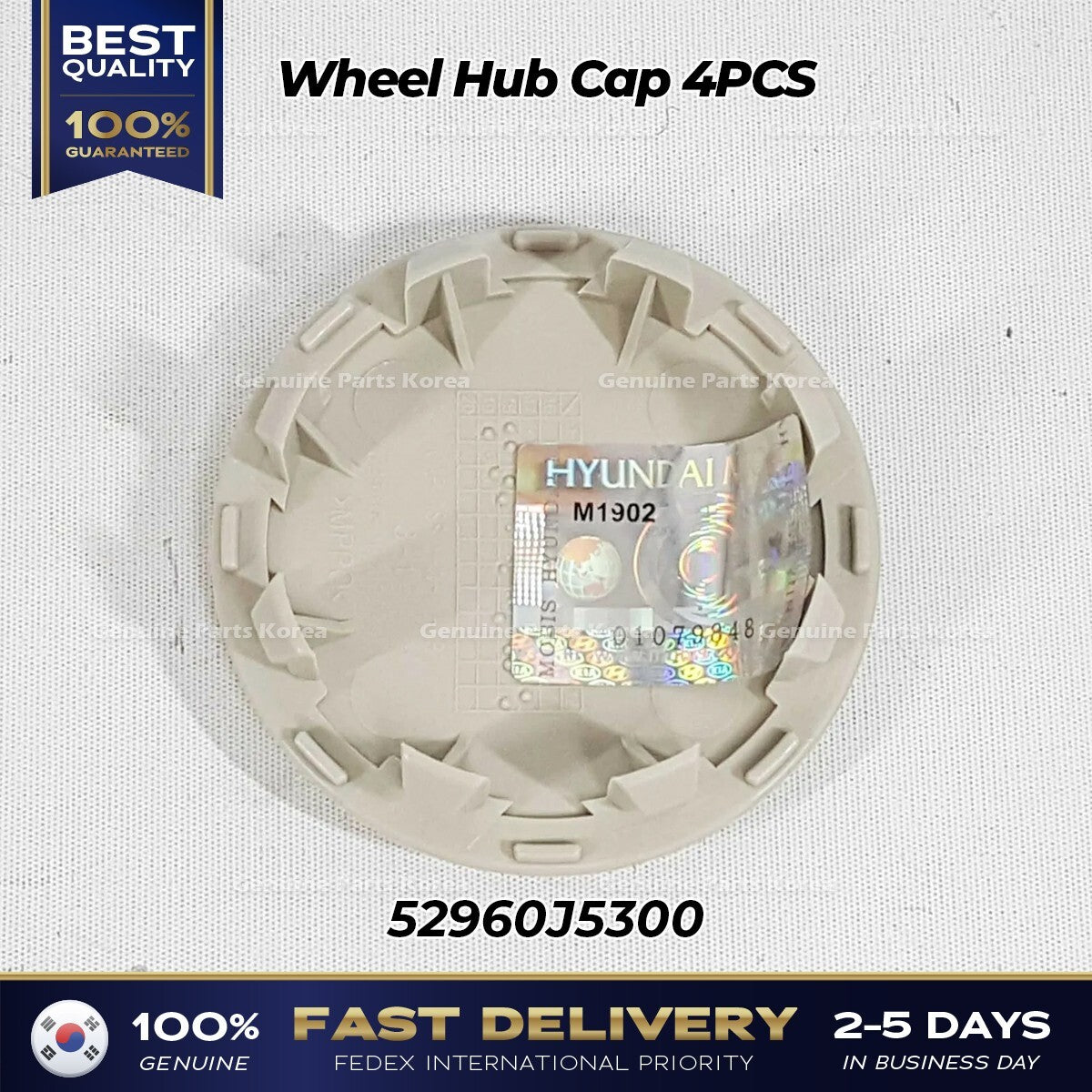 Genuine Wheel Hub Cap 4PCS 52960J5300 for Kia Stinger