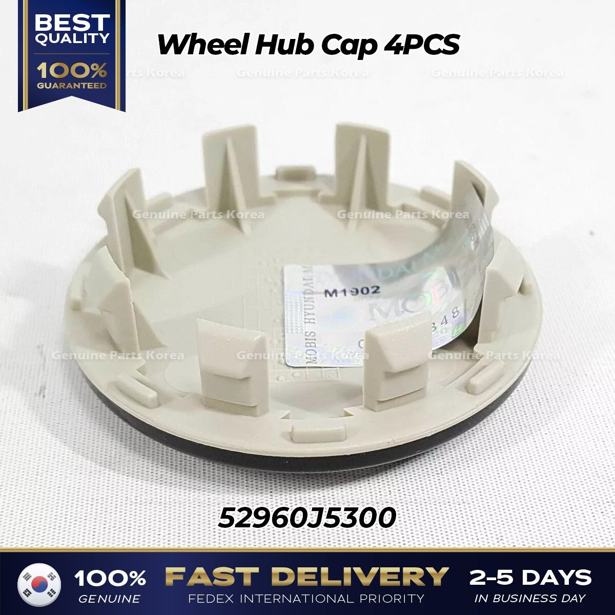 Genuine Wheel Hub Cap 4PCS 52960J5300 for Kia Stinger