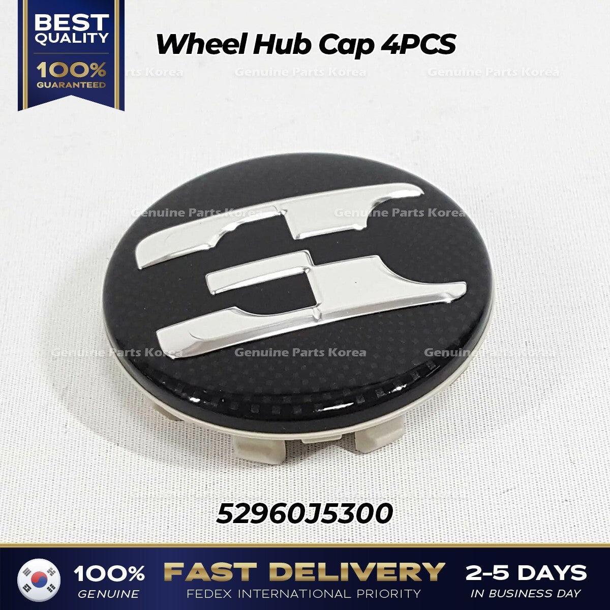 Genuine Wheel Hub Cap 4PCS 52960J5300 for Kia Stinger