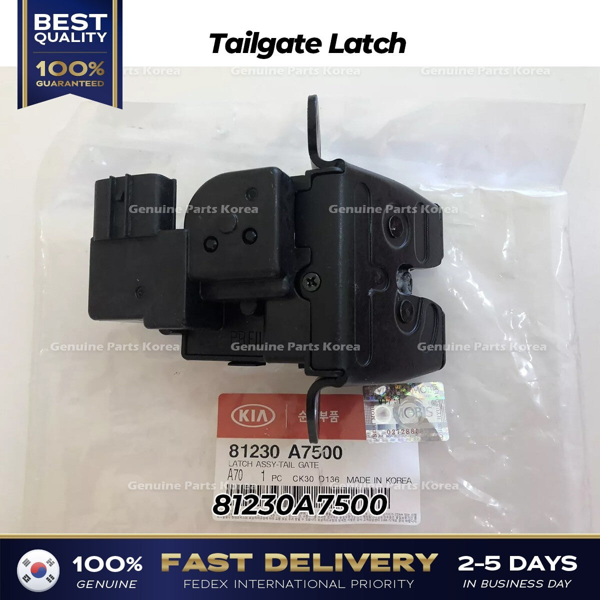 Genuine Tailgate Latch 81230A7500 for Kia Forte Forte Koup