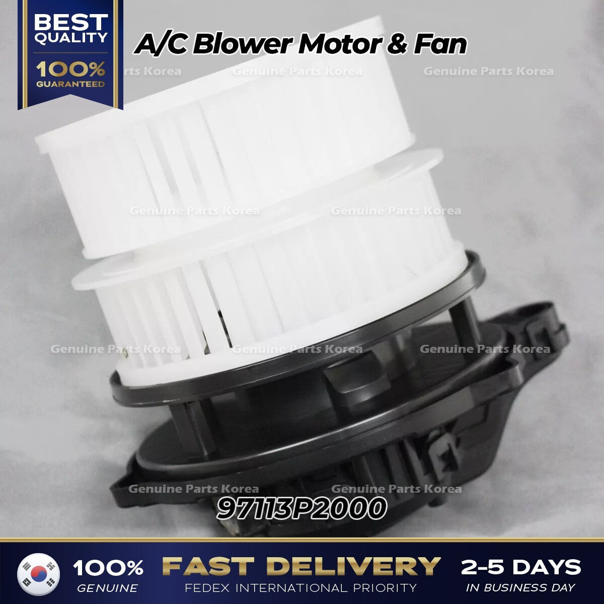 Genuine A/C Blower Motor & Fan 97113P2000 for Hyundai Santa Fe