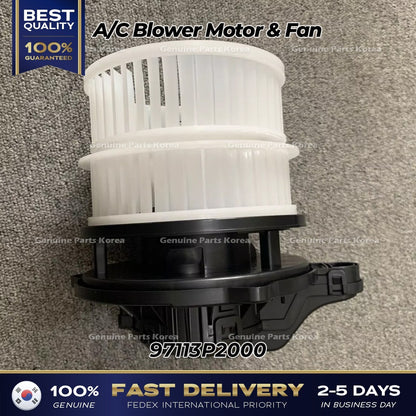 Genuine A/C Blower Motor & Fan 97113P2000 for Hyundai Santa Fe