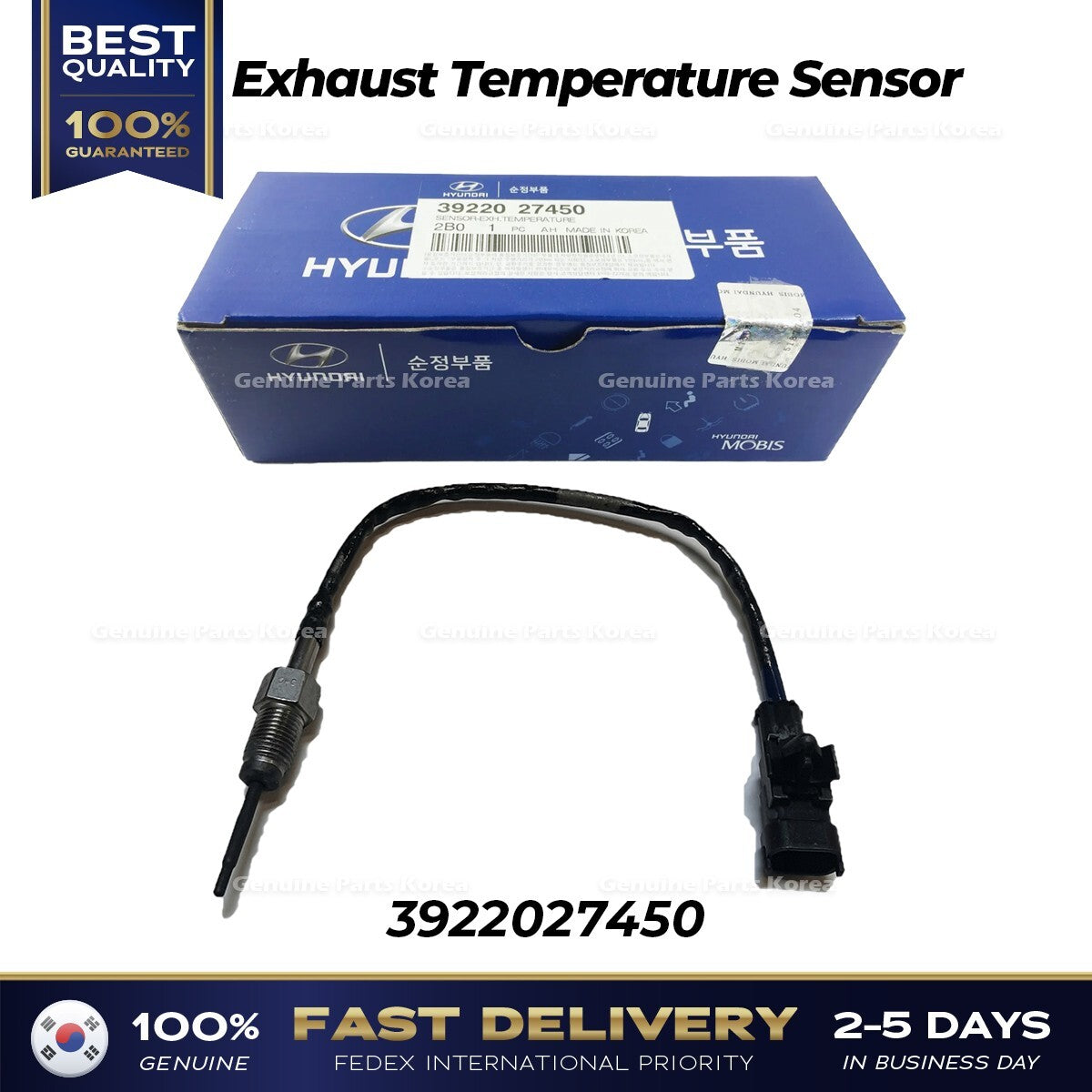 Genuine Exhaust Temperature Sensor 3922027450 for Hyundai Santa Fe Tuscon