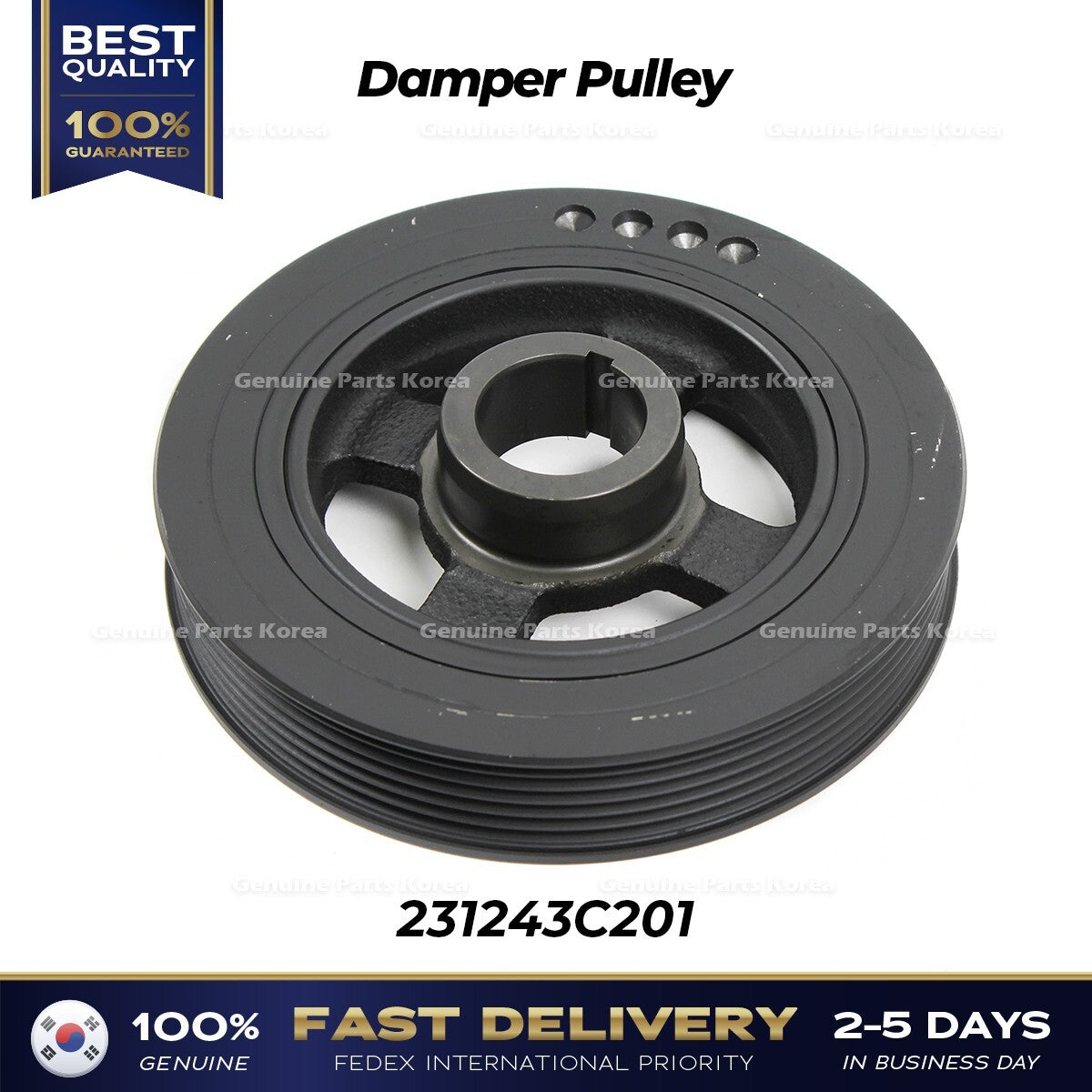 Genuine Damper Pulley 231243C201 for Hyundai Genesis Kia