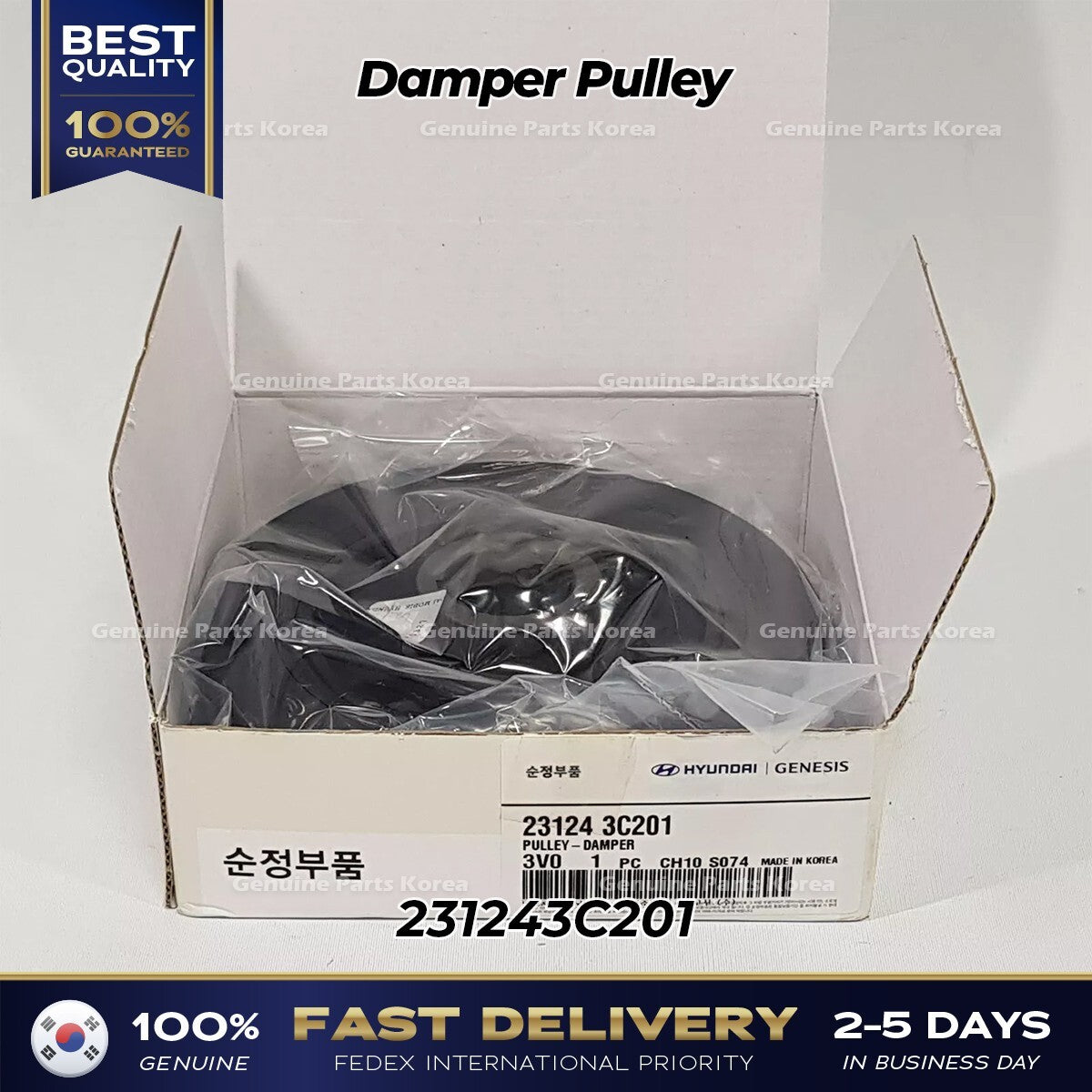 Genuine Damper Pulley 231243C201 for Hyundai Genesis Kia