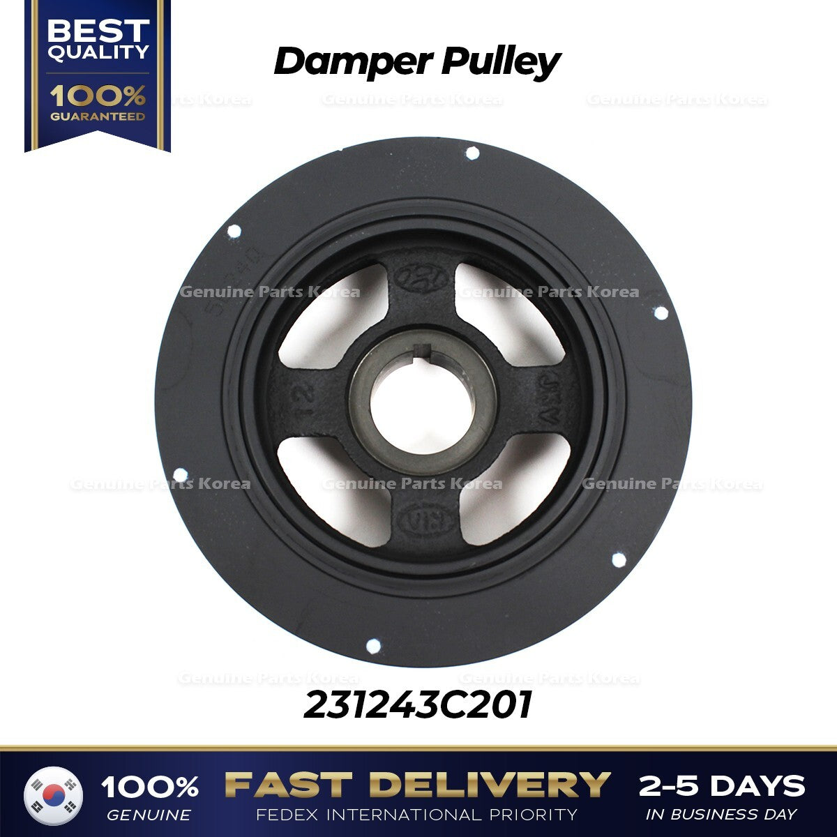 Genuine Damper Pulley 231243C201 for Hyundai Genesis Kia