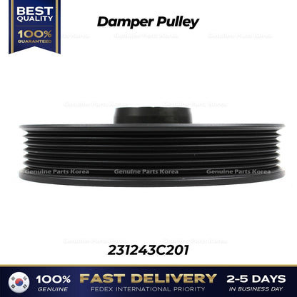Genuine Damper Pulley 231243C201 for Hyundai Genesis Kia