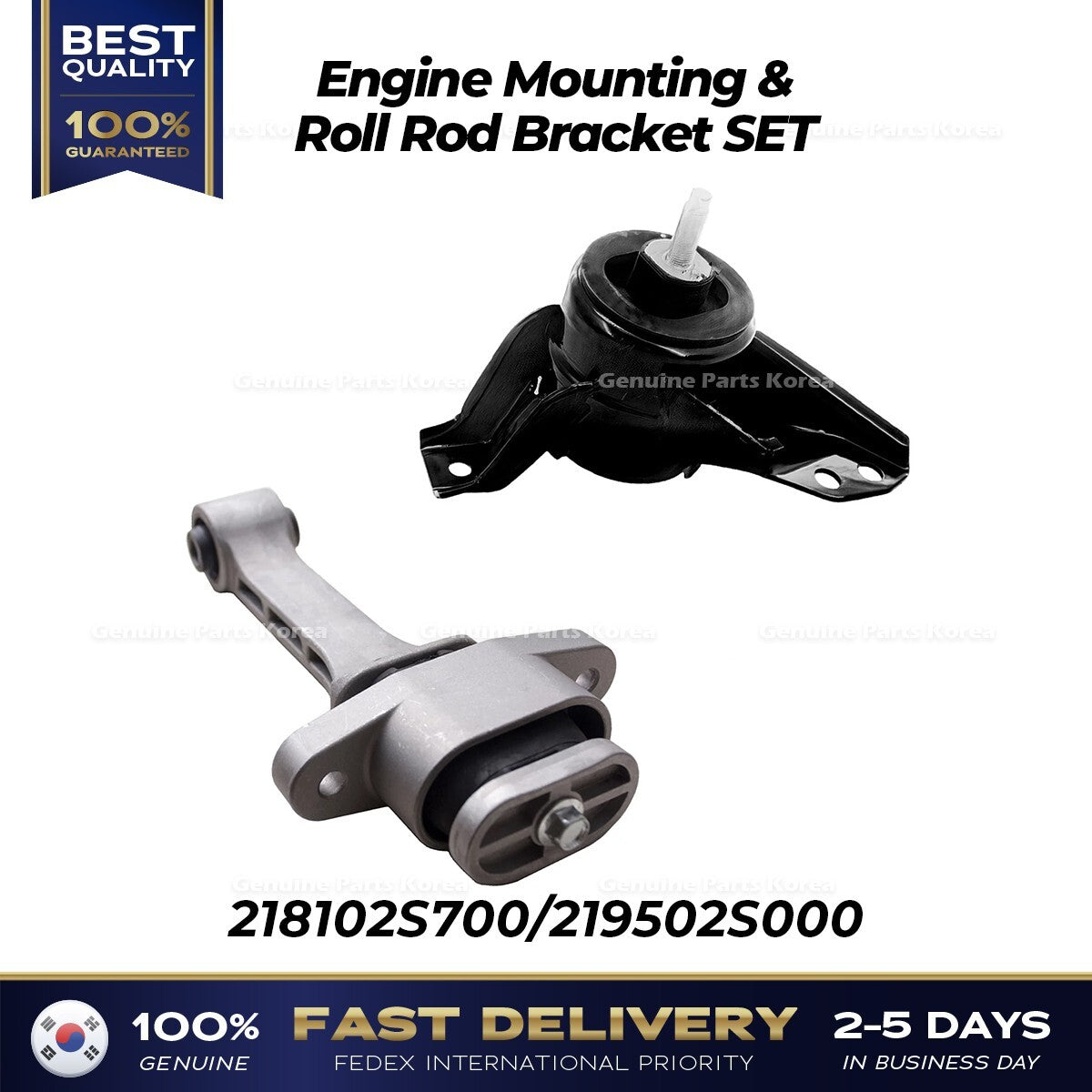 Genuine Engine Mounting & Roll Rod Bracket SET for Hyundai Tucson Kia Sportage