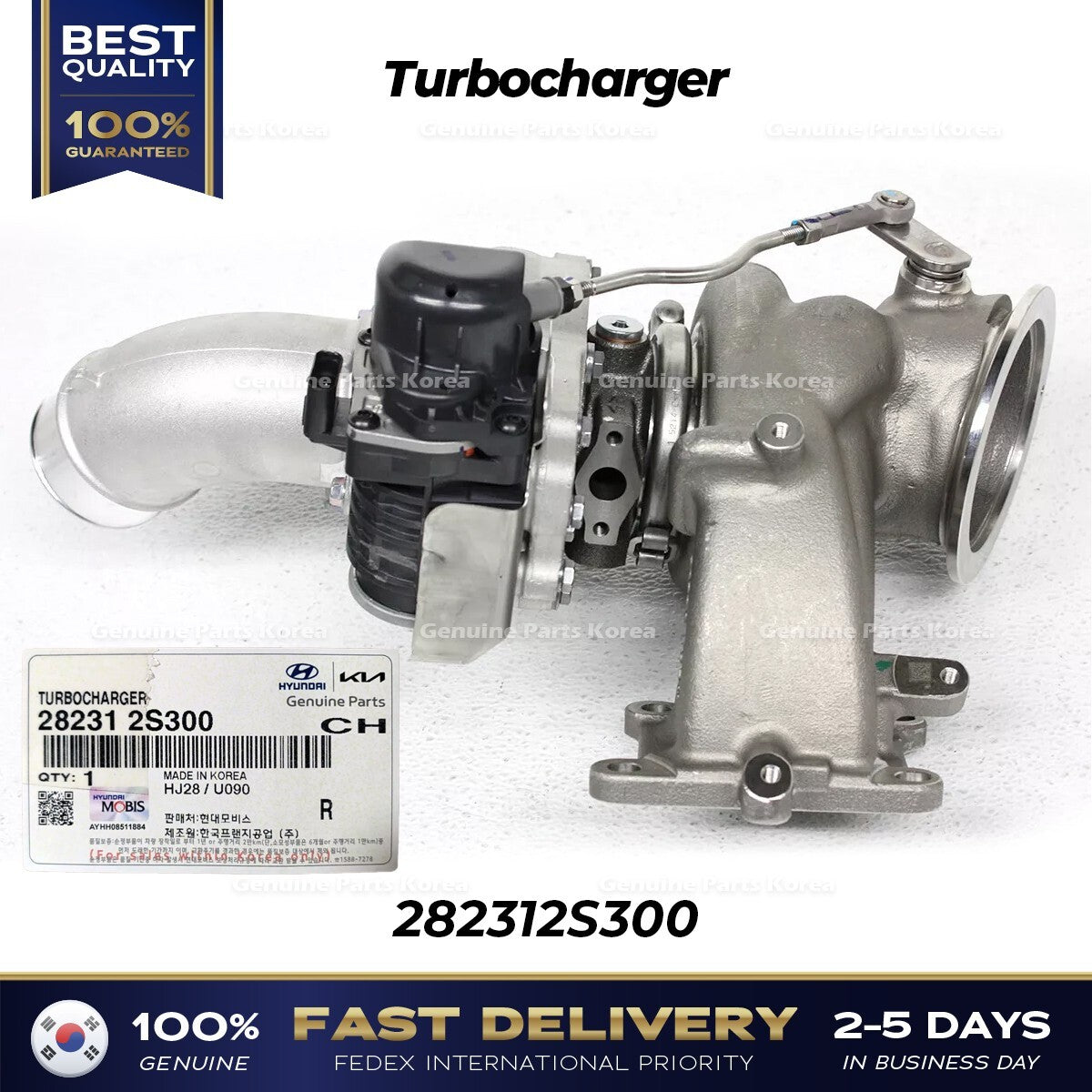 Genuine Turbocharger 282312S300 for Hyundai Santa Cruz Sonata Kia K5 Sorento
