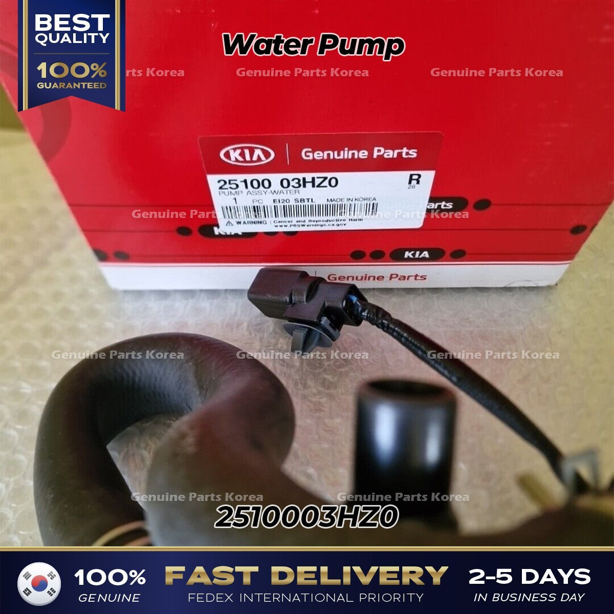 Genuine Water Pump 2510003HZ0 for Hyundai Ioniq Kia Niro