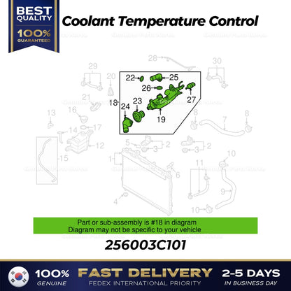 Genuine Coolant Temperature Control 256003C101 for Hyundai Kia