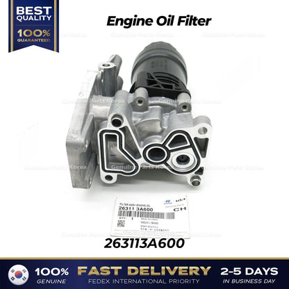 Genuine Engine Oil Filter 263113A600 for Hyundai Veracruz Kia Mohave