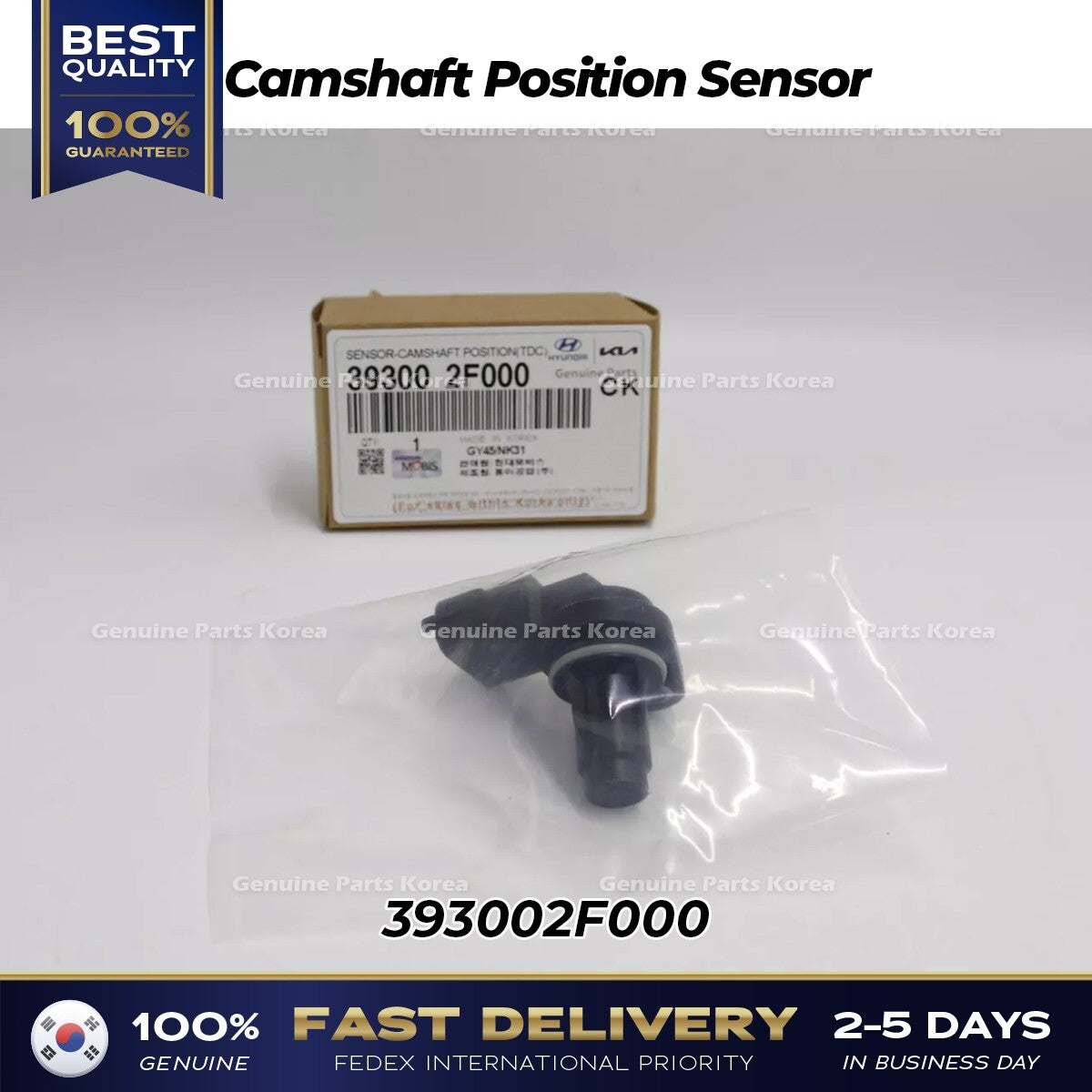 Genuine Camshaft Position Sensor 393002F000 for Hyundai Santa Fe Kia Sorento Sportage