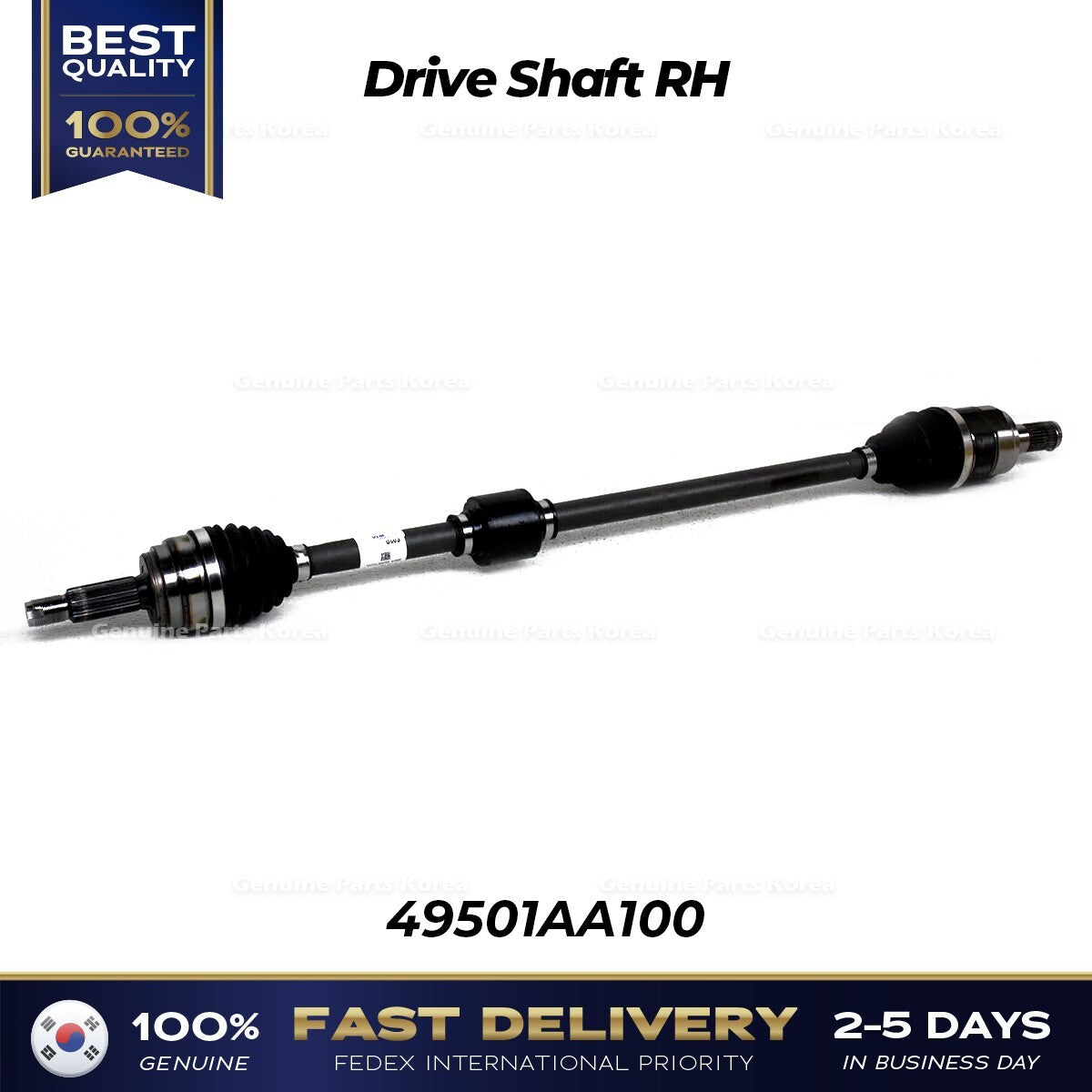 Genuine Drive Shaft RH 49501AA100 for Hyundai Elantra