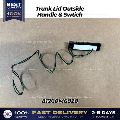 Genuine Trunk Lid Outside Handle & Swtich 81260M6020 for Kia Forte