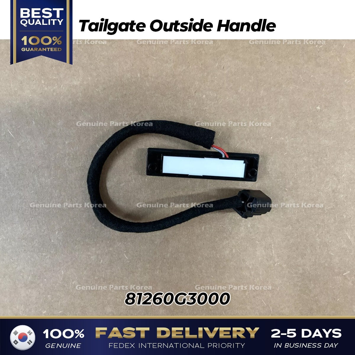 Genuine Tailgate Outside Handle 81260G3000 for Hyundai Elantra GT
