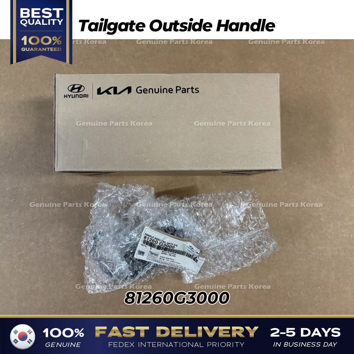 Genuine Tailgate Outside Handle 81260G3000 for Hyundai Elantra GT