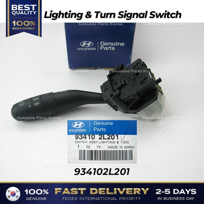Genuine Lighting & Turn Signal Switch 934102L201 for Hyundai Elantra