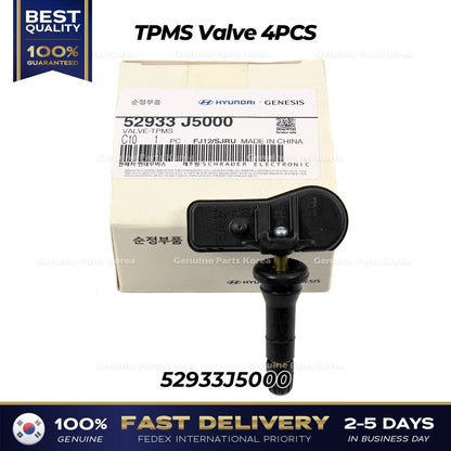 Genuine TPMS Valve 4PCS 52933J5000 for Hyundai Genesis G70 Kia Stinger