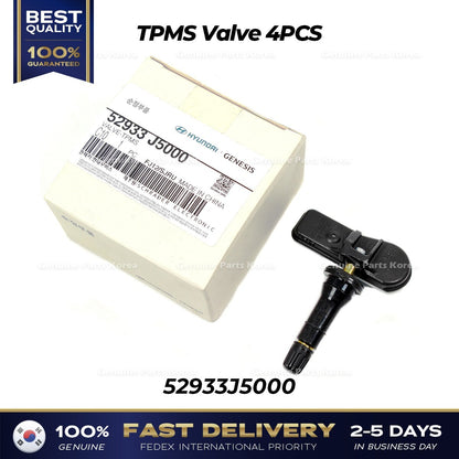 Genuine TPMS Valve 4PCS 52933J5000 for Hyundai Genesis G70 Kia Stinger