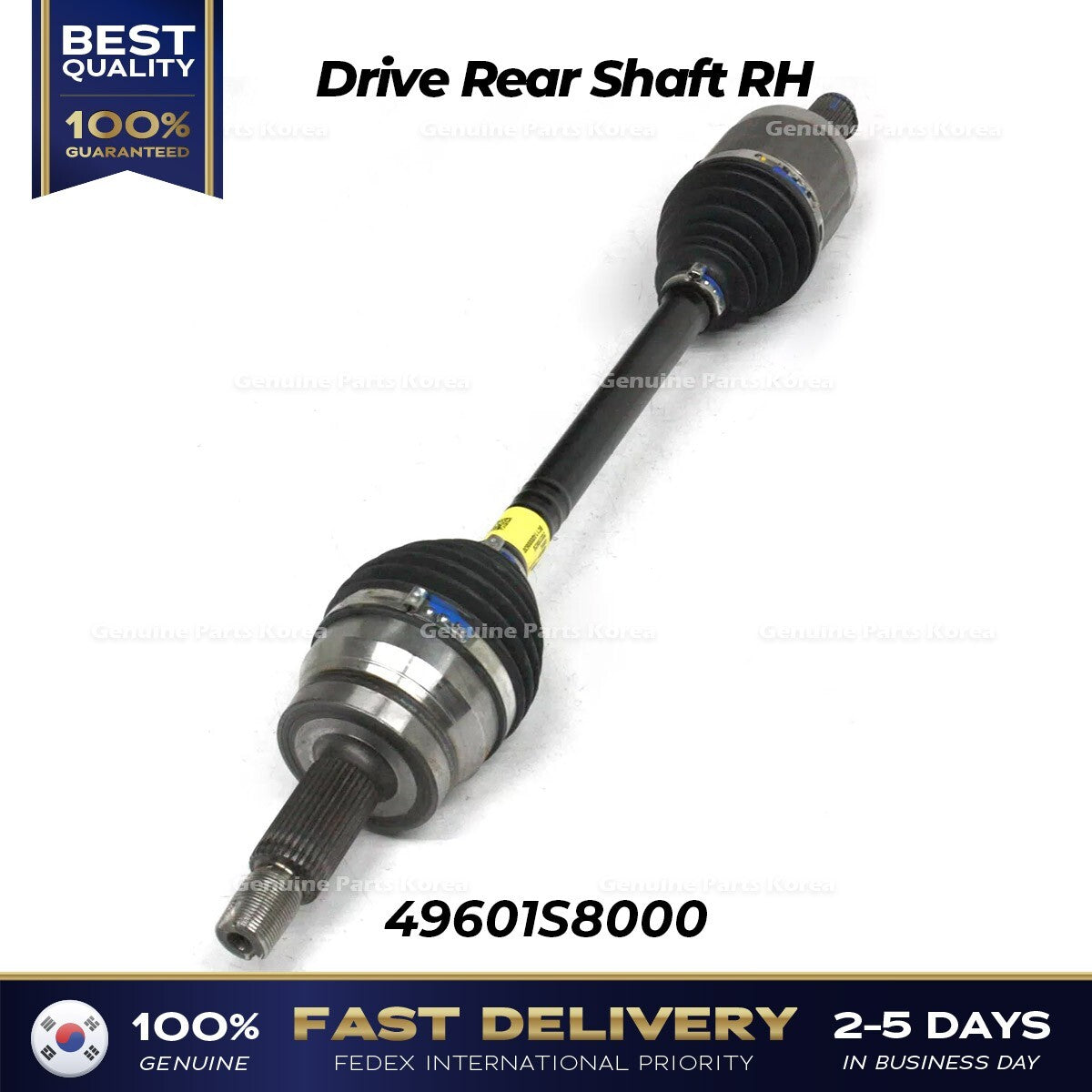 Genuine Drive Rear Shaft RH 49601S8000 for Hyundai Palisade Kia Telluride
