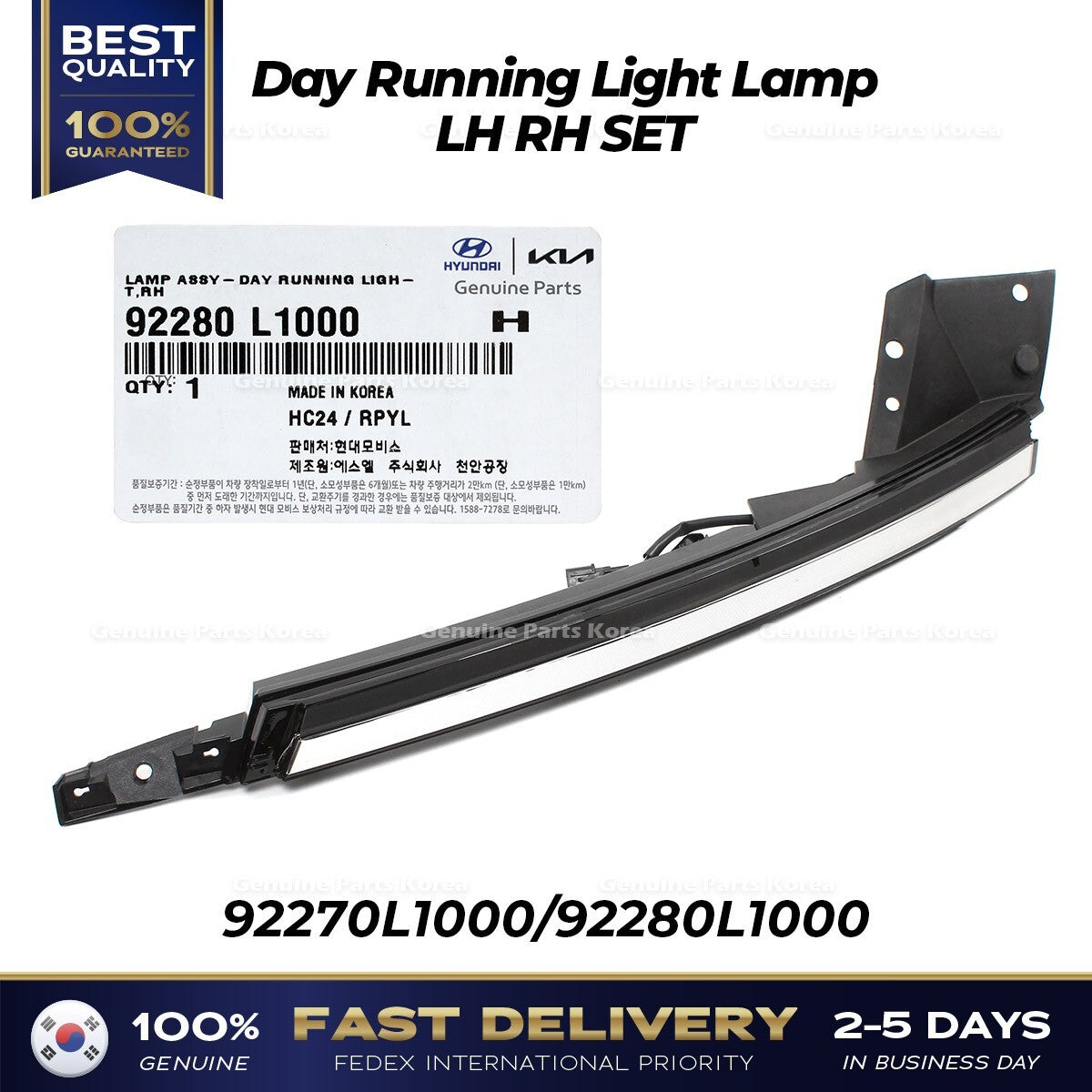 Genuine Day Running Light Lamp LH RH SET for Hyundai Sonata