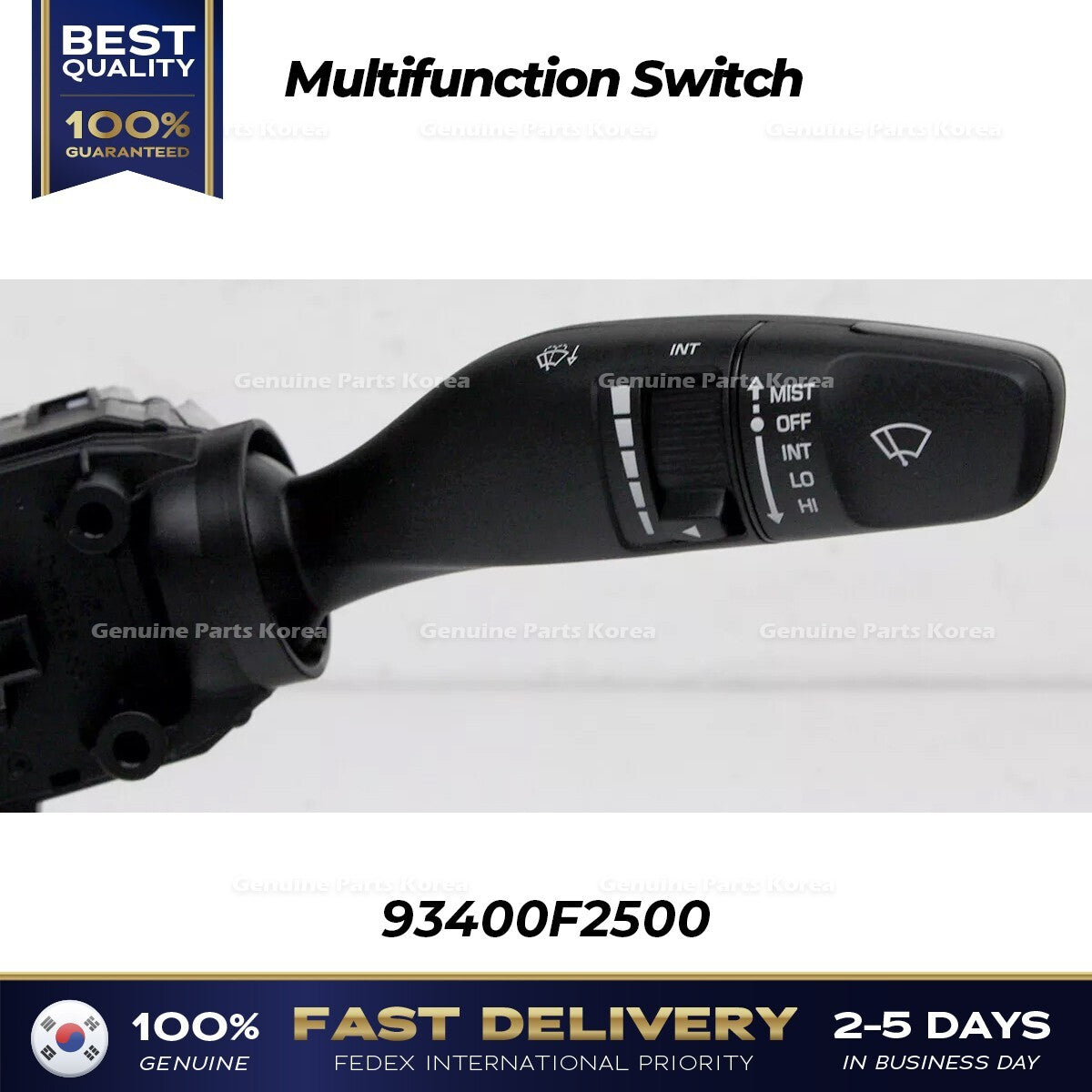 Genuine Multifunction Switch 93400F2500 for Hyundai Elantra Ioniq