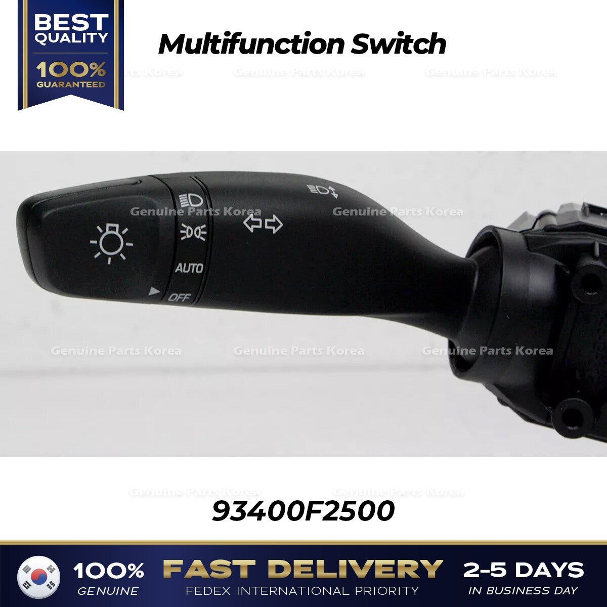 Genuine Multifunction Switch 93400F2500 for Hyundai Elantra Ioniq