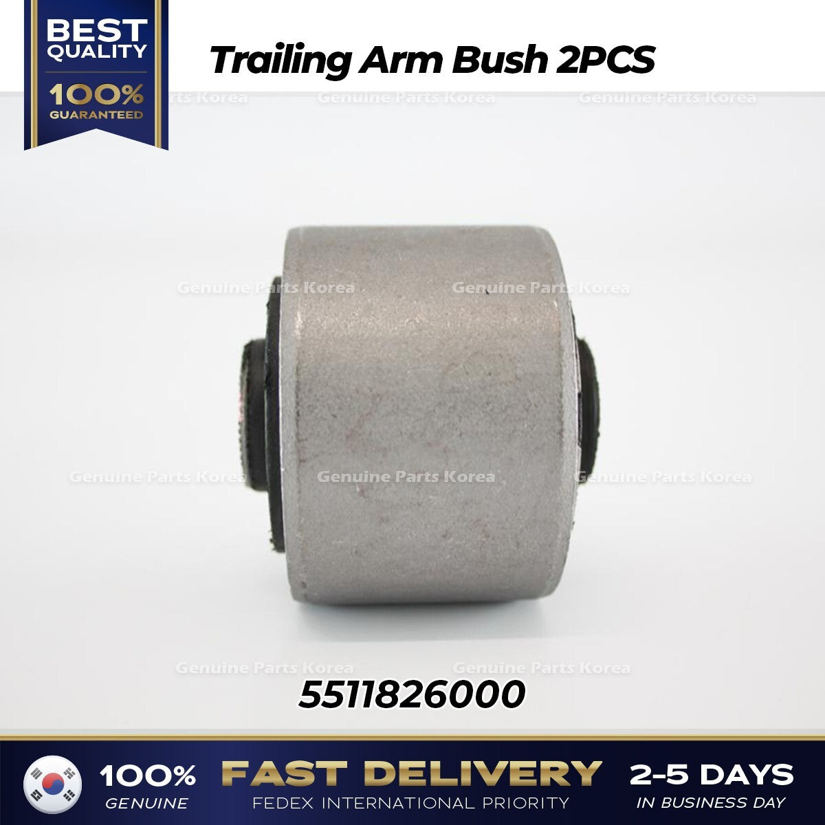 Genuine Trailing Arm Bush 2PCS 5511826000 for Hyundai Santa Fe