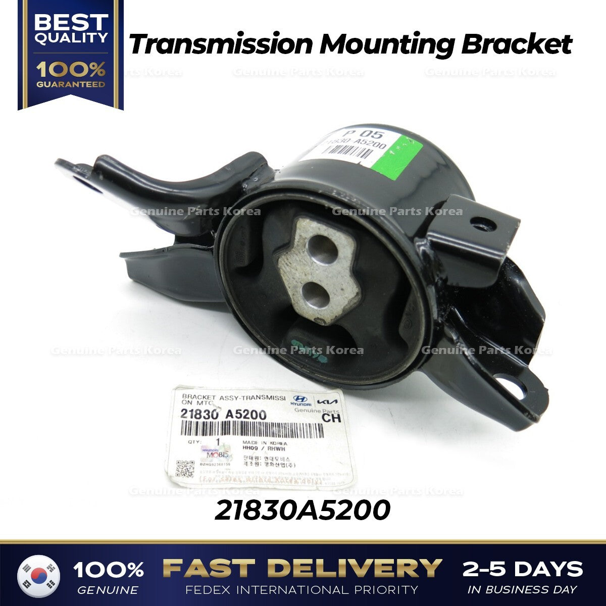 Genuine Transmission Mounting Bracket 21830A5200 for Hyundai Elantra