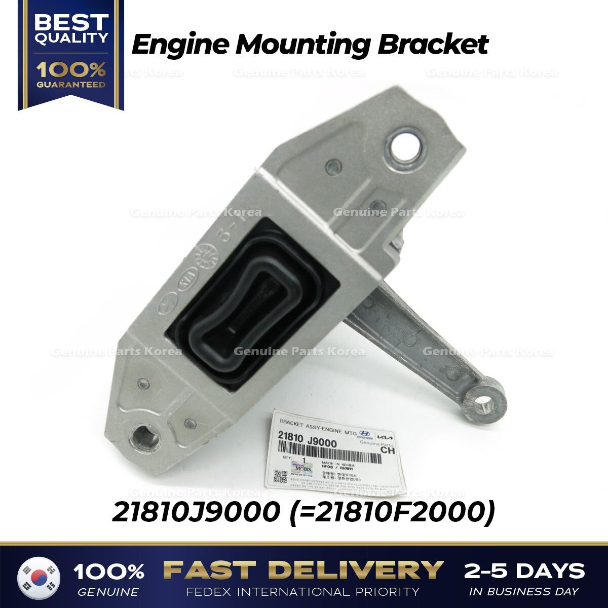 Genuine Engine Mounting Bracket 21810J9000 for Hyundai Elantra Kia Seltos