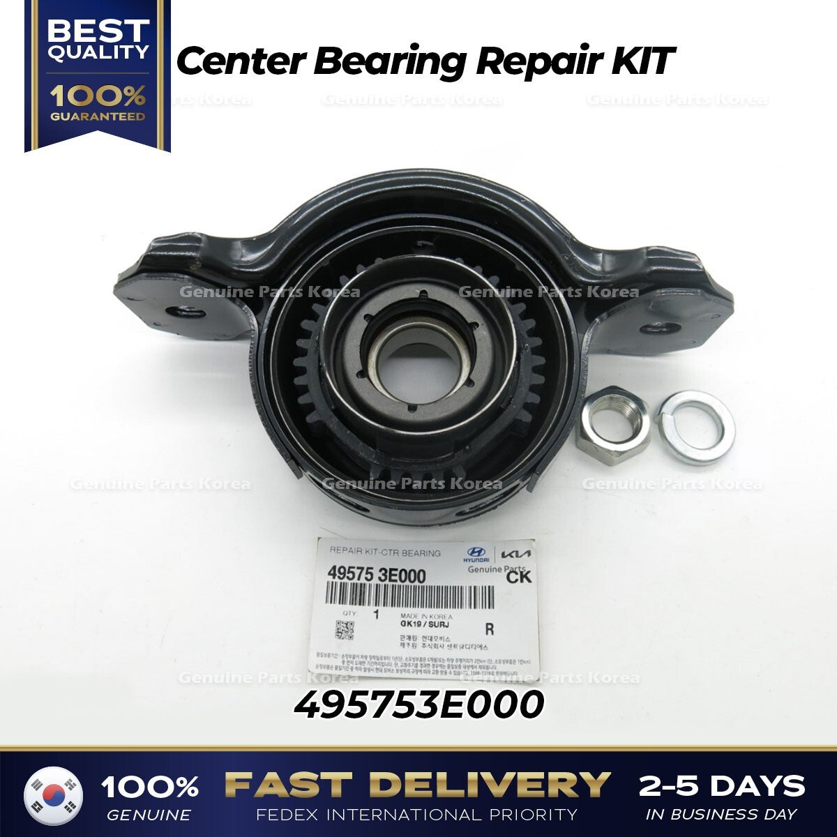 Genuine Center Bearing Repair KIT 495753E000 for Kia Sorento