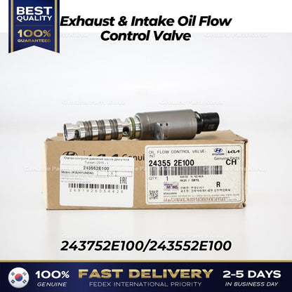 Genuine Exhaust & Intake Oil Flow Control Valve 243752E100 243552E100 for Kia