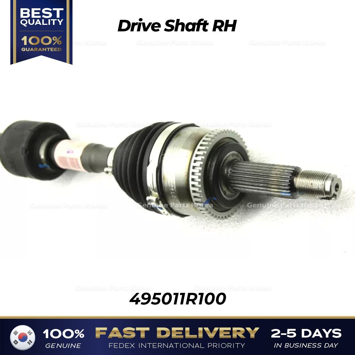 Genuine Drive Shaft RH 495011R100 for Hyundai Accent