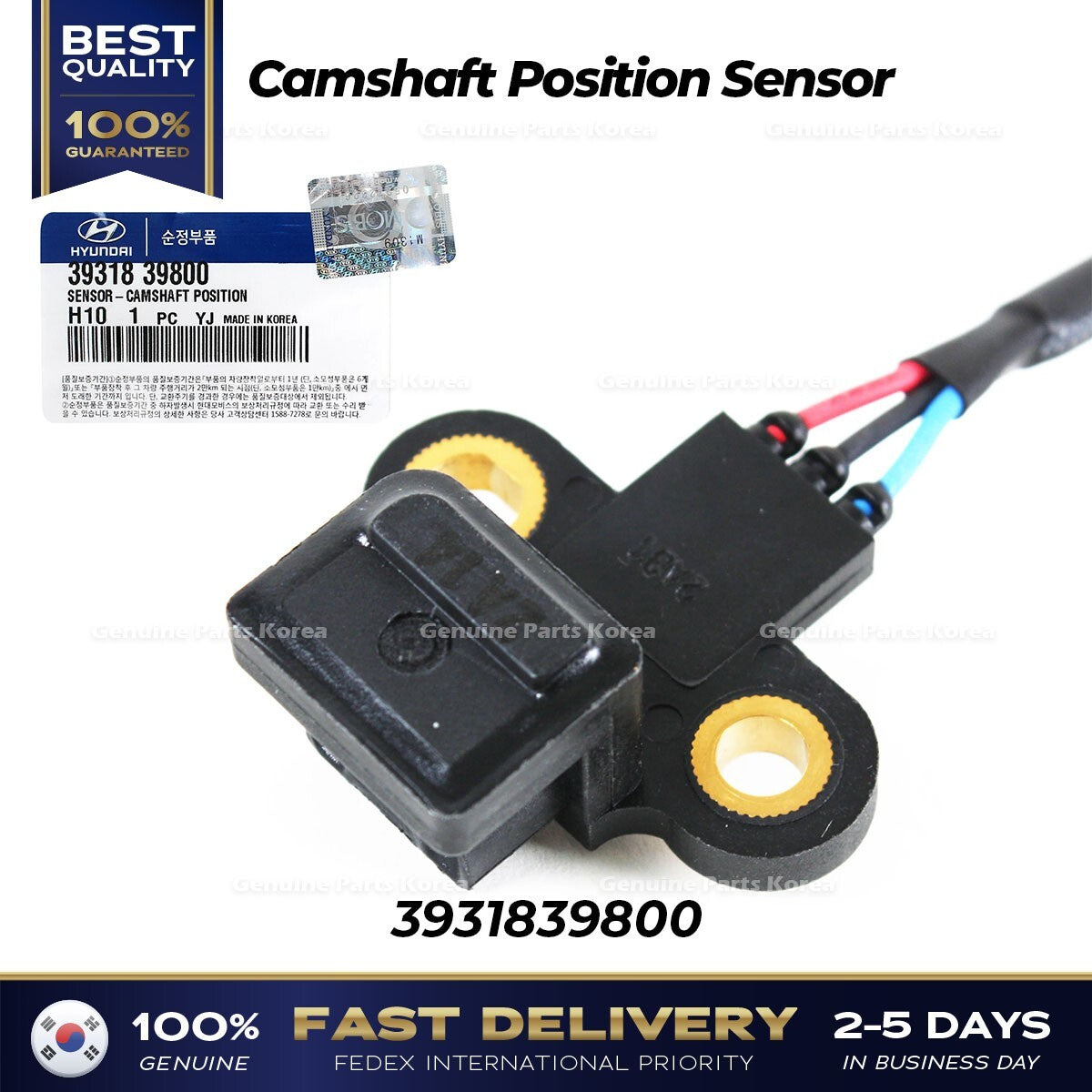 Genuine Camshaft Position Sensor 3931839800 for Kia Sorento