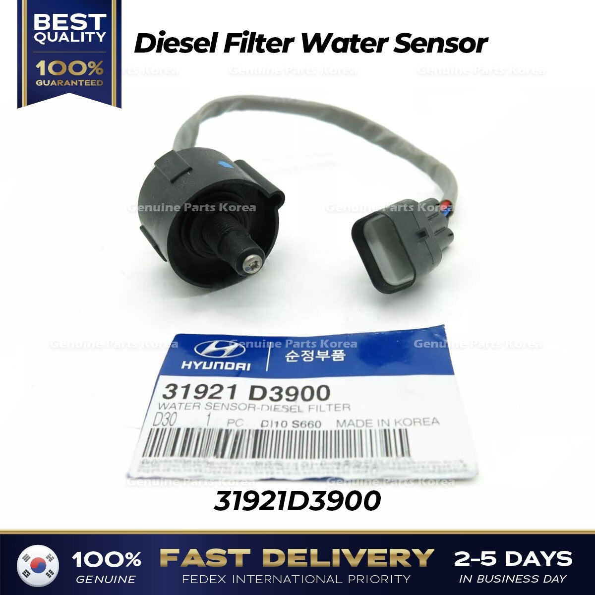 Genuine Diesel Filter Water Sensor 31921D3900 for Hyundai Tucson