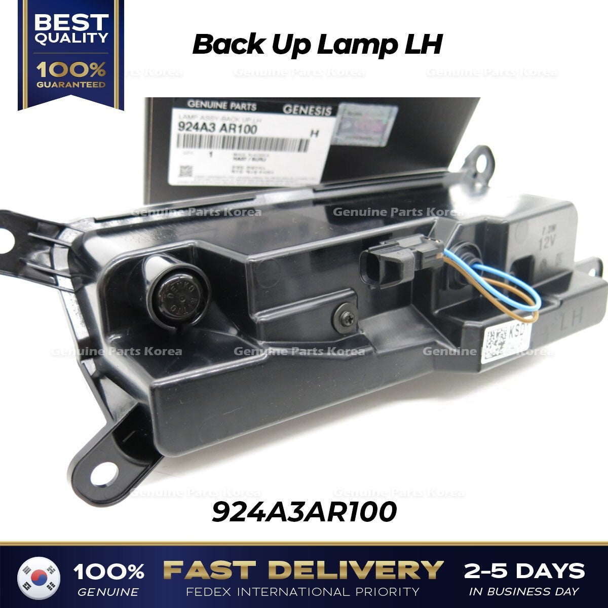 Genuine Back Up Lamp LH 924A3AR100 for Hyundai Genesis GV70