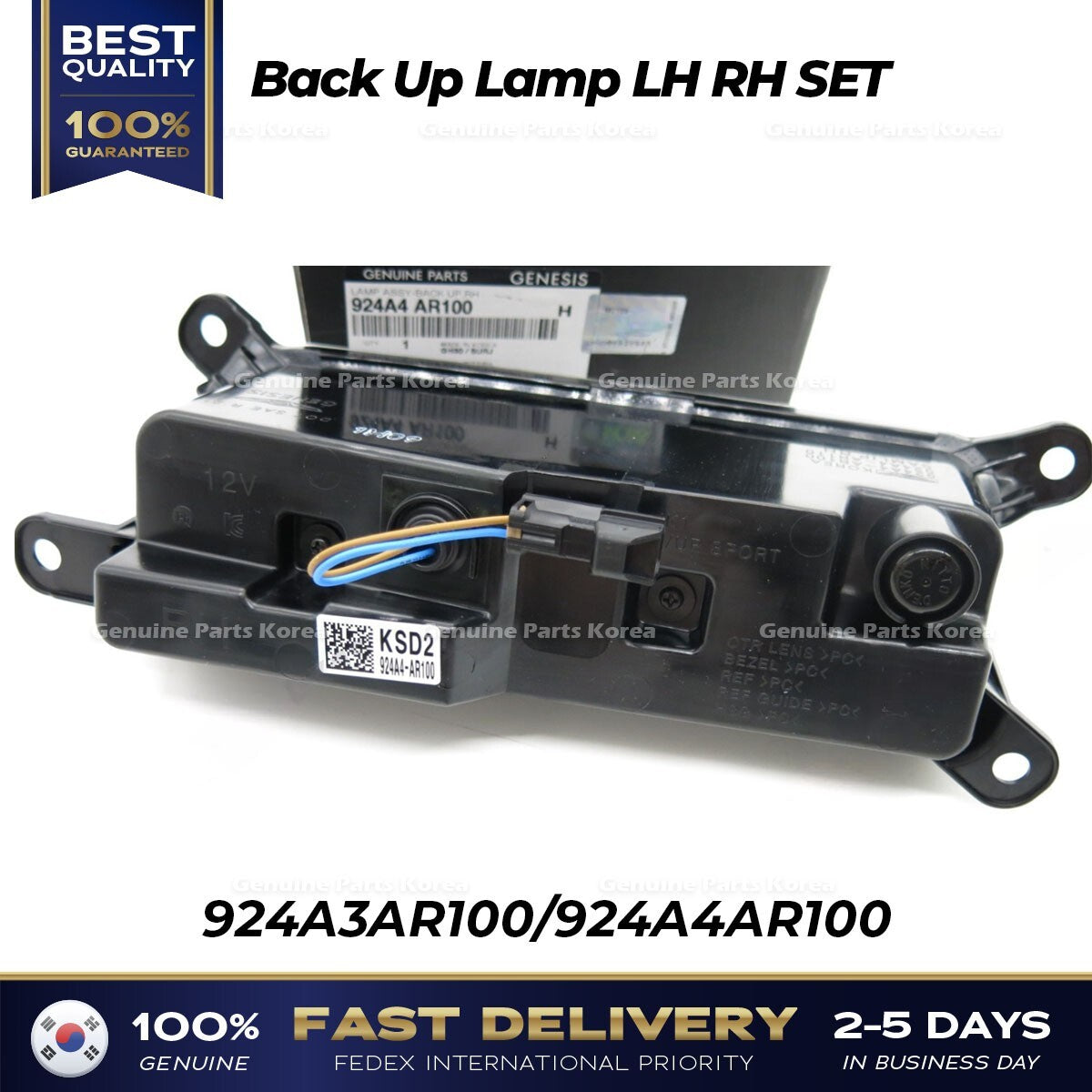 Genuine Back Up Lamp LH RH SET for Hyundai Genesis GV70