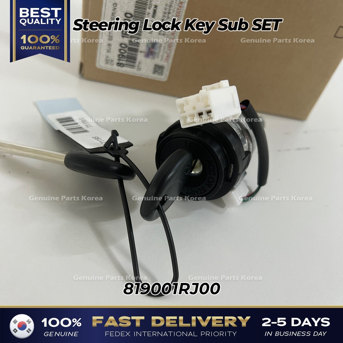 Genuine Steering Lock Key Sub SET 819001RJ00 for Hyundai Accent