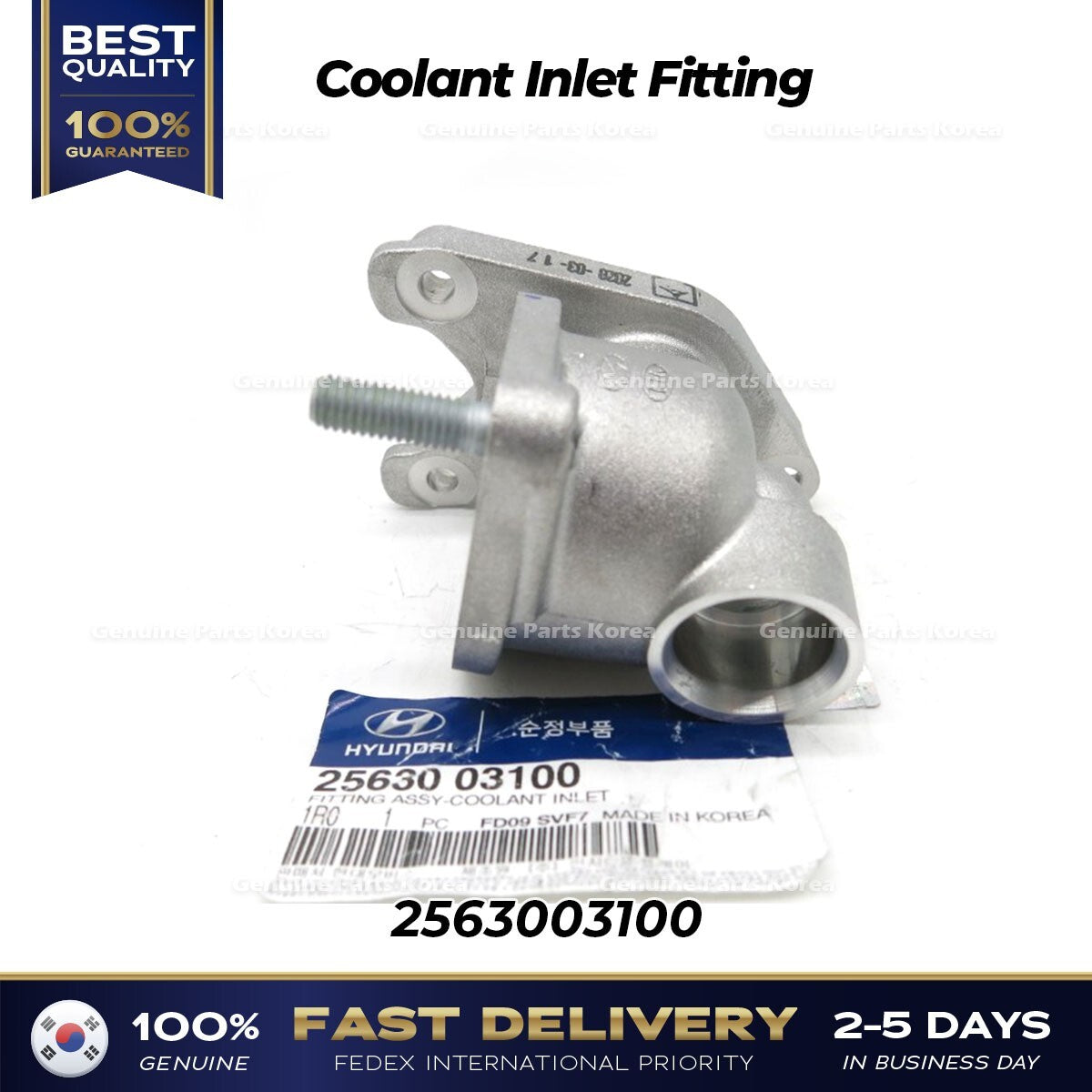 Genuine Coolant Inlet Fitting 2563003100 for Hyundai Accent