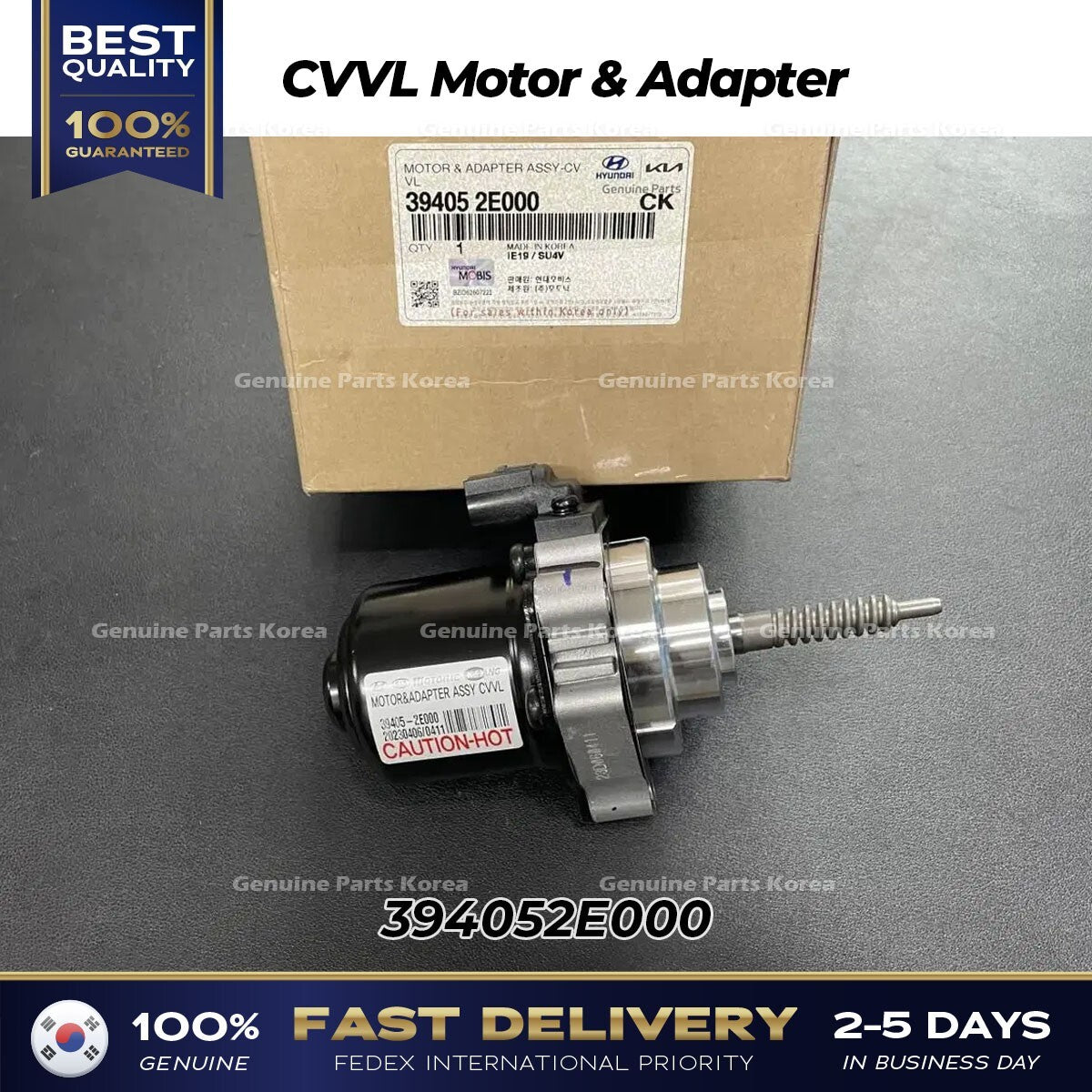 Genuine CVVL Motor & Adapter 394052E000 for Hyundai Sontata
